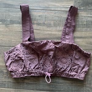 Free People Movement Embroidered Crop Top Bralette